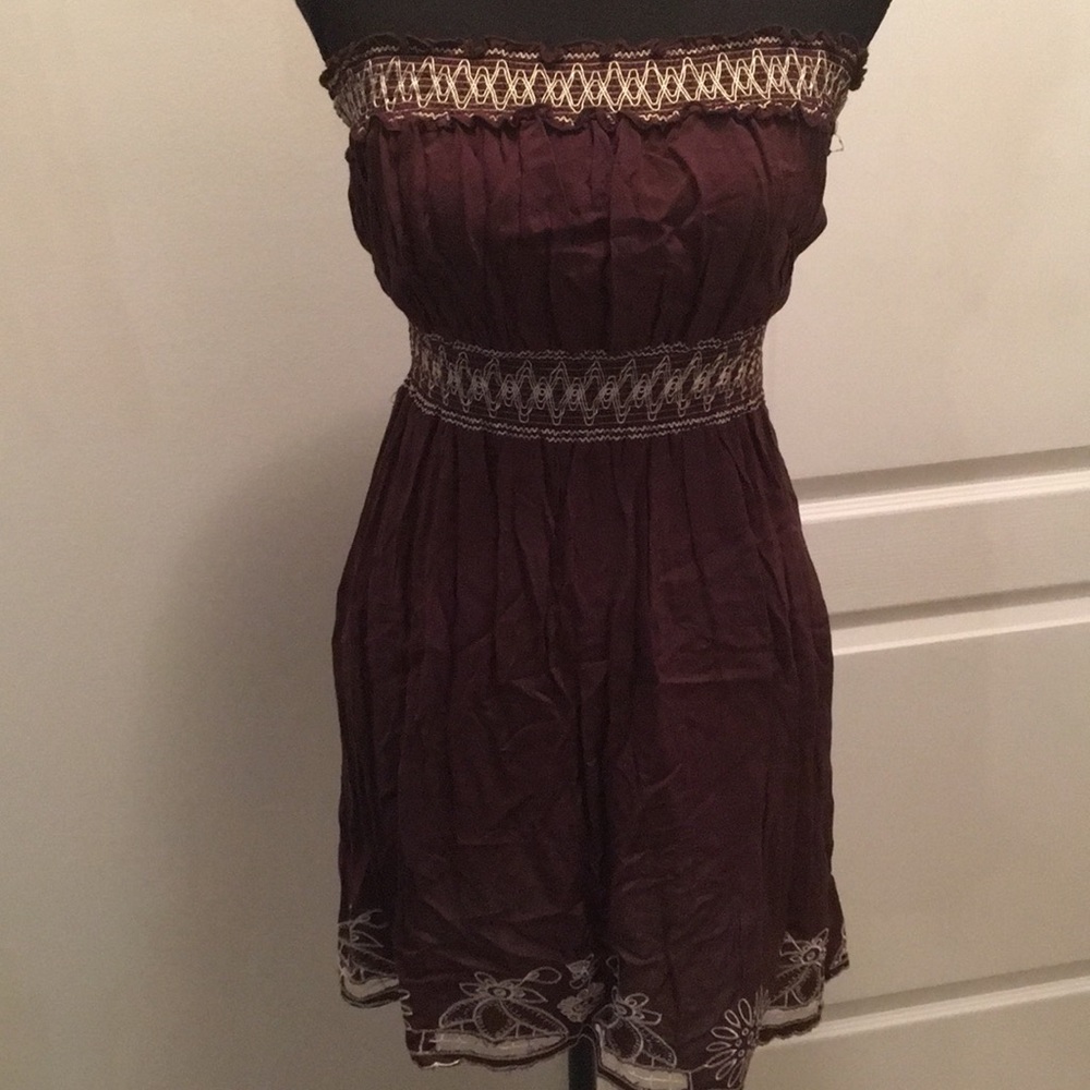 Mini strapless dress